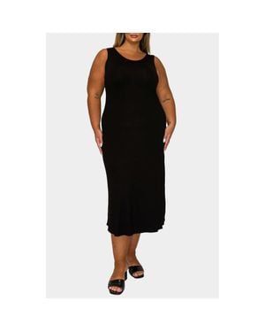 L I V D Mellie Sleeveless Jersey Maxi Dress - Black