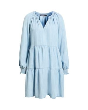 Vineyard Vines Tessa Long Sleeve Chambray Dress - Blue