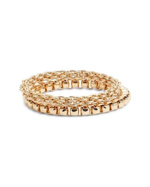 Nordstrom Set Of 2 Mixed Chain Bracelets - Metallic