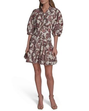 BCBGMAXAZRIA Print Tiered Dress - Multicolor