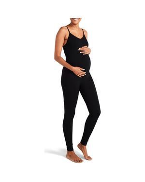HATCH The Body Rib Maternity Unitard - Black
