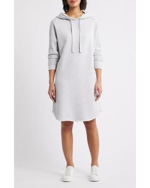 Frank & Eileen Mini James Hooded Sweater Dress - White