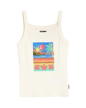 Billabong Day Trip Forever Graphic Rib Knit Tank - White