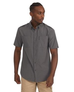 Ecko' Unltd Hematite Short Sleeve Woven Shirt - Gray