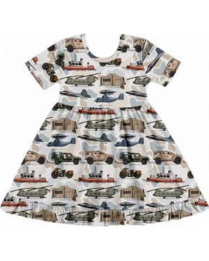 Fletch Brave 2.0 Shortsleeve Twirl Dress - Multicolor