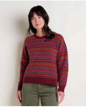 Toad & Co. Wasatch Crew Sweater - Red