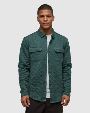Tentree Quilted Colville Shacket - Green