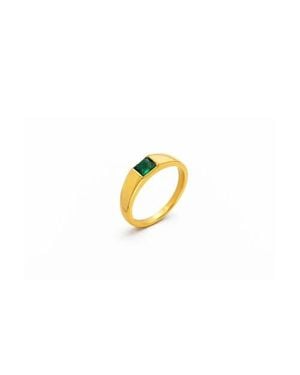 ADIBA Zenith Stainless Steel Ring - Metallic