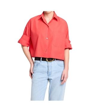 Twp Next Crop Button-Up Shirt - Red