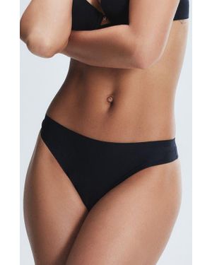 Savage x Fenty Microfiber No-Show Thong - Black