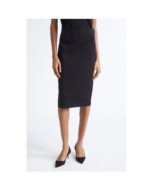 St. John Nina Knit Pencil Skirt - Black