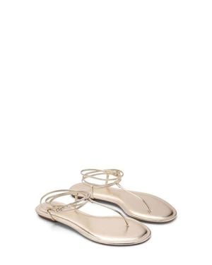 Mango Ankle Strap Sandal - White