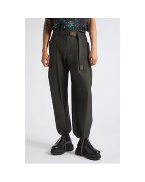 Sacai Cotton Typewriter Pants - Gray