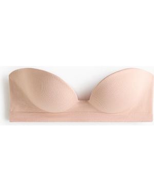 H&M Seamless Push-Up Balconette Bra - Pink
