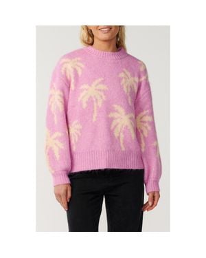 Rip Curl Retro Swell Palm Sweater - Pink