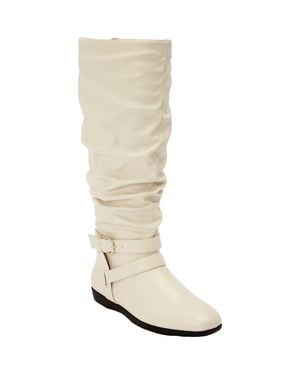 Comfortview The Arya Wide Calf Boot - Natural