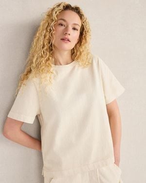 Haven Well Within Garment-Dyed Organic Cotton Jersey Knit Tee - Natural
