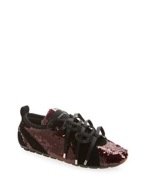 Simone Rocha Sequin Ballerina Grip Sneaker Sneaker - Black