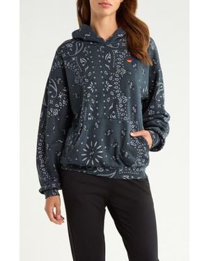 Aviator Nation Bandana Graphic Hoodie - Blue