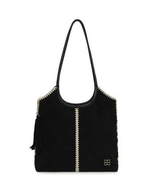 Belle & Bloom Back To Friends Suede Shopper - Black