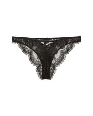 Fleur du Mal Mila Cheeky Briefs - Black