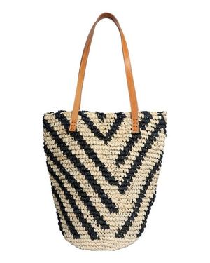 Jelavu Hamptonz Raffia Tote - Black