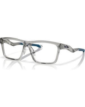 Oakley 48Mm Rectangle Optical Glasses - Metallic