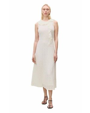 chinese dress ladies Suzanne Fleur Snow Combo Speckled Fleur Poplin Dress main image 1
