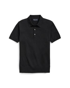 Brooks Brothers Supima Cotton Polo Sweater - Black