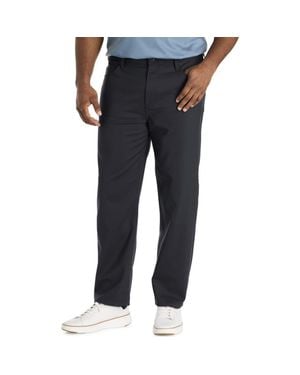 Perry Ellis Big & Tall 5-Pocket Stretch Chino Pants - Black