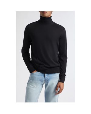Tom Ford Cashmere & Silk Turtleneck Sweater - Black