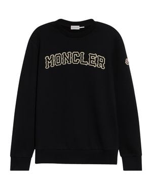Moncler Logo Graphic Sweatshirt - Black