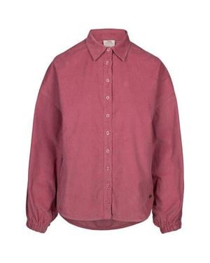 Trespass Kelsi Balloon Sleeve Shirt - Red