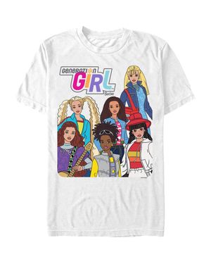 Barbie Generation Girl Fashion Cover T-Shirt - White