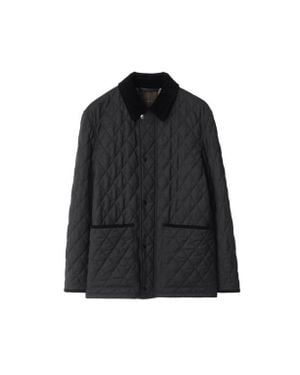Burberry Quilted Wool Barn Jacket - Black