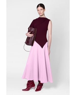 ROKSANDA Two Tone Crepe Oryn Dress - Pink