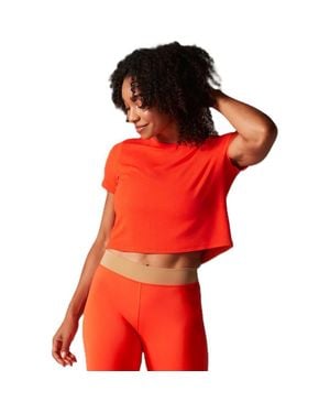 Tavi Ribbed Tee - Red