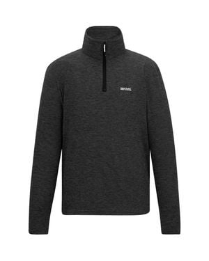 Regatta Thompson Marl Half Zip Fleece Jacket - Black