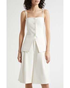 Toccin Roxy Button Front Camisole - White