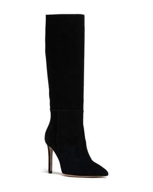Beautiisoles Yara Pointed Toe Knee High Boot - Black