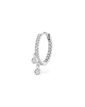 Maria Tash Double Dangle Diamond Eternity Clicker - Blue