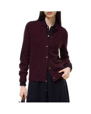 Burberry Cashmere Cardigan - Purple