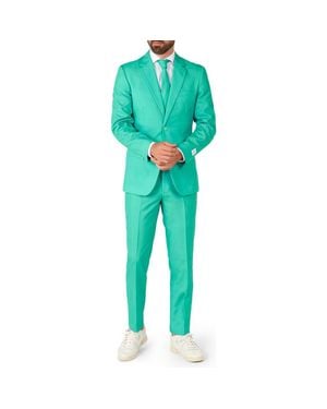 Opposuits Trendy Slim Fit Two-Piece Suit & Tie Set - Green