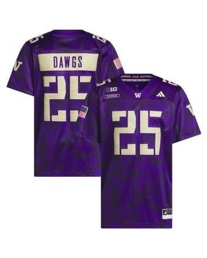 adidas #25 Washington Huskies Honor & Support Premier Strategy Jersey - Purple