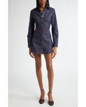 ワンピース ALAIA - Denim shirt dress Alaia Denim Dress – Littlelace