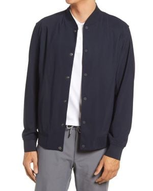 Theory Murphy Precision Bomber Jacket - Blue