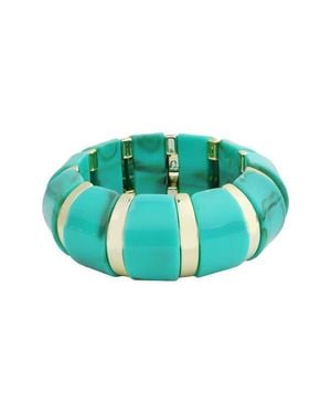 Panacea Resin Domed Stretch Bracelet - Green