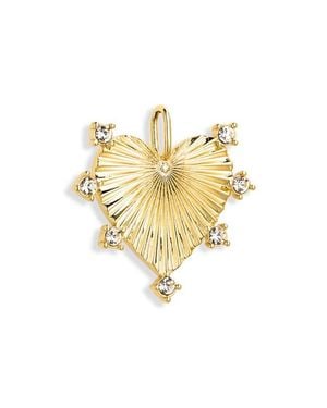 THE SIS KISS Grove Heart Charm - Metallic