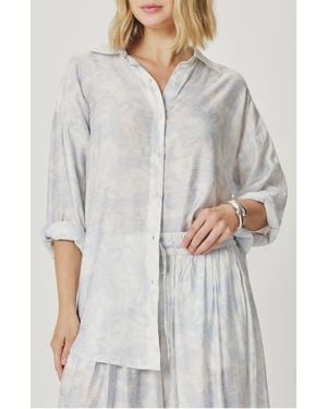 Splendid Iris Paisley Shirt - Gray