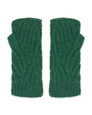 feel good Vienna Wool Half Mitten - Green